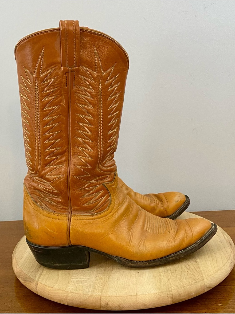 Tony Lama 80s Gold Label Vintage Brown Leather Western Cowboy Boots Men’s 11D